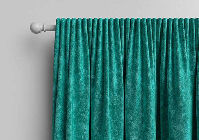Caen Chenille, Aqua - Made to Measure Curtains - Image 10